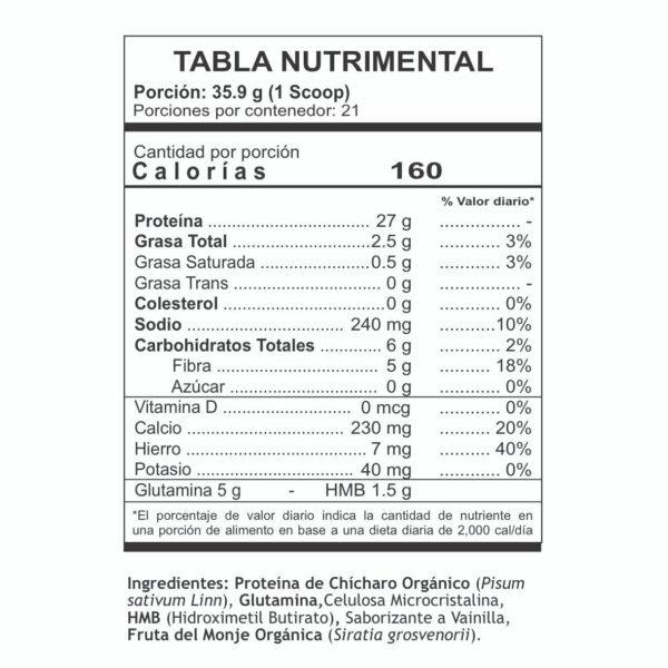 ProtnV, Proteína de chícharo, sabor vainilla - Imagen 4